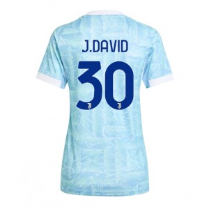 Fotbalové Dres Juventus Jonathan David #30 Dámské Venkovní Oblečení 2025-26 Krátký Rukáv